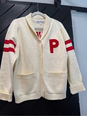 Philadelphia Phillies Cream Cardigan with Red Lettering - Ring the Bell!